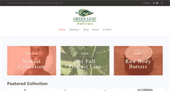 Desktop Screenshot of greenleafnaturals.com